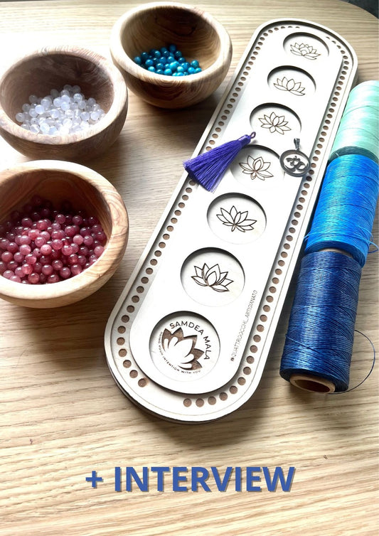 Mala Board with Top Kit for Creating Your Mala