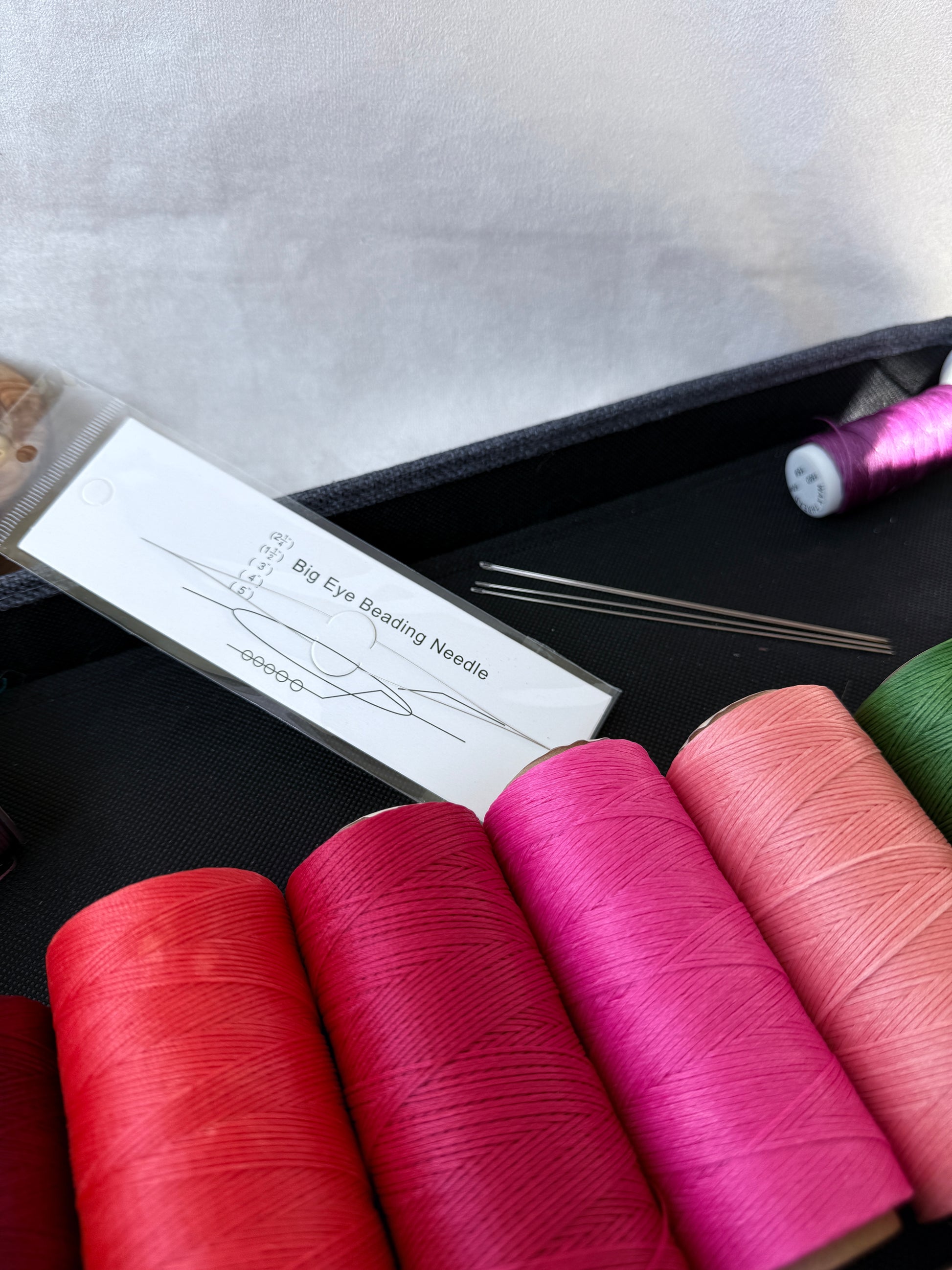 DIY Mala Making Kit – Mala repairi kit: thread, needles, and accessories to create or repair meditation beads