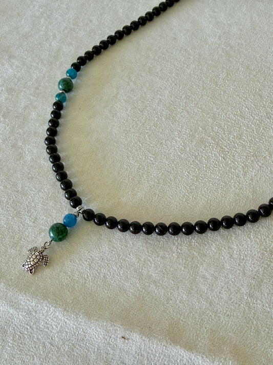 Custom Natural Stone Necklace – Handcrafted Jewelry with Intention - Samdea Mala