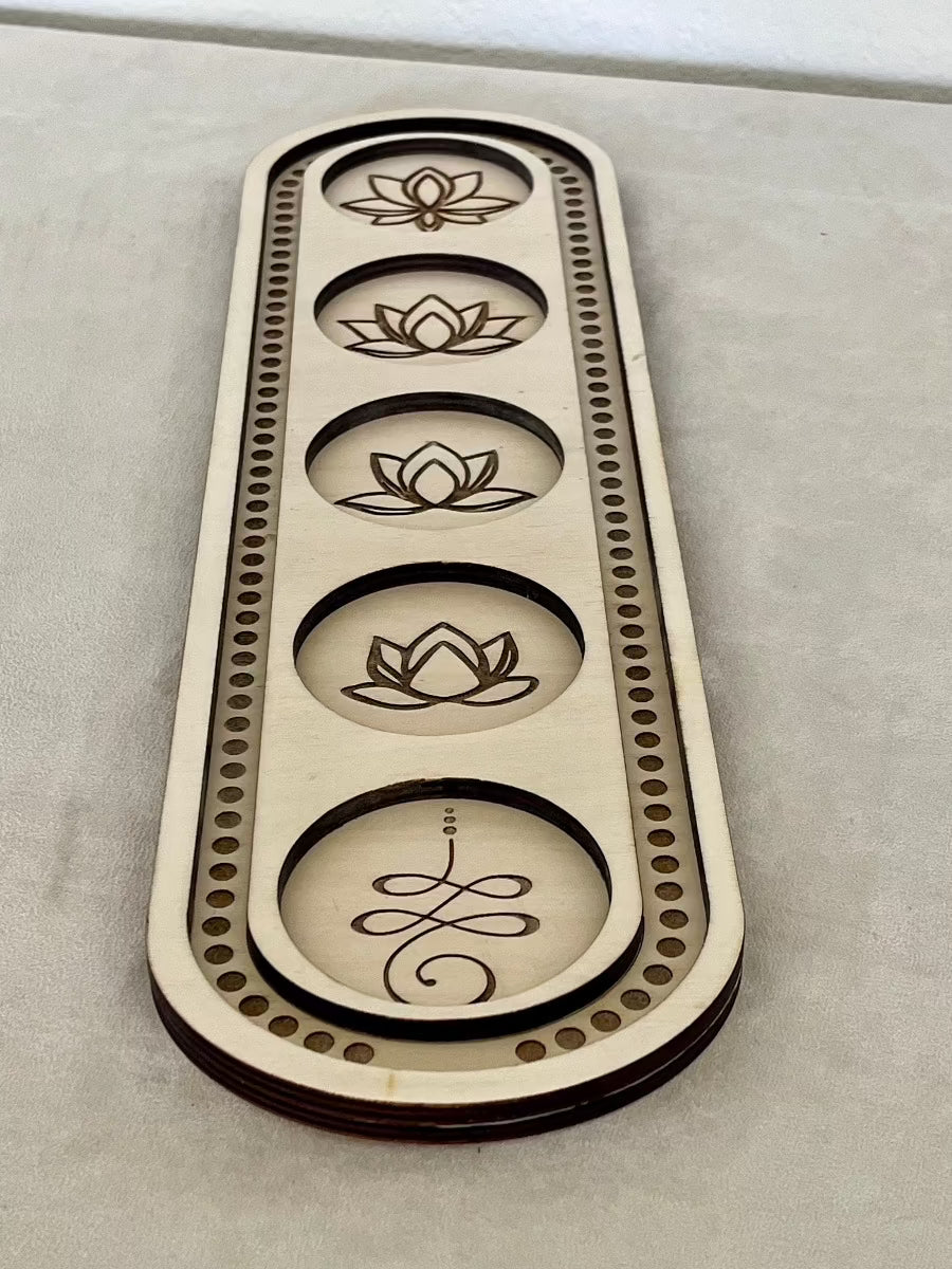 Mala Board Unalome and Lotus - meditation bracelet, intention bracelets, custom mala, tibetan wrist mala, energy crystals bracelets, spiritual mala, bracelets with crystals, custom mala bracelet, natural gemstones bracelets - Samdea Mala