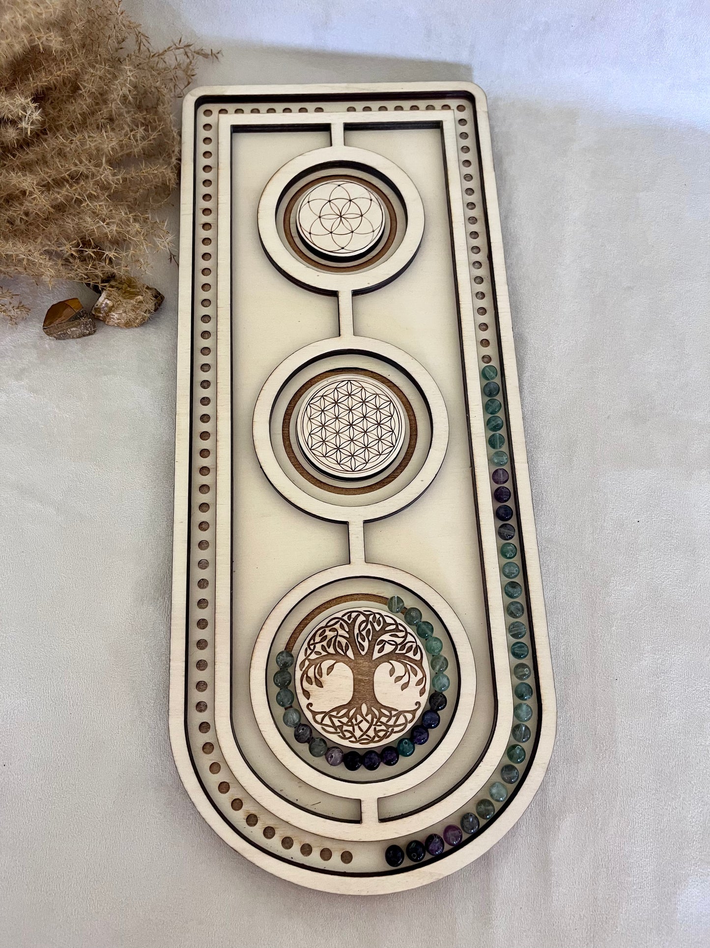 Mala and Bracelets Board - meditation bracelet, intention bracelets, custom mala, tibetan wrist mala, energy crystals bracelets, spiritual mala, bracelets with crystals, custom mala bracelet, natural gemstones bracelets - Samdea Mala