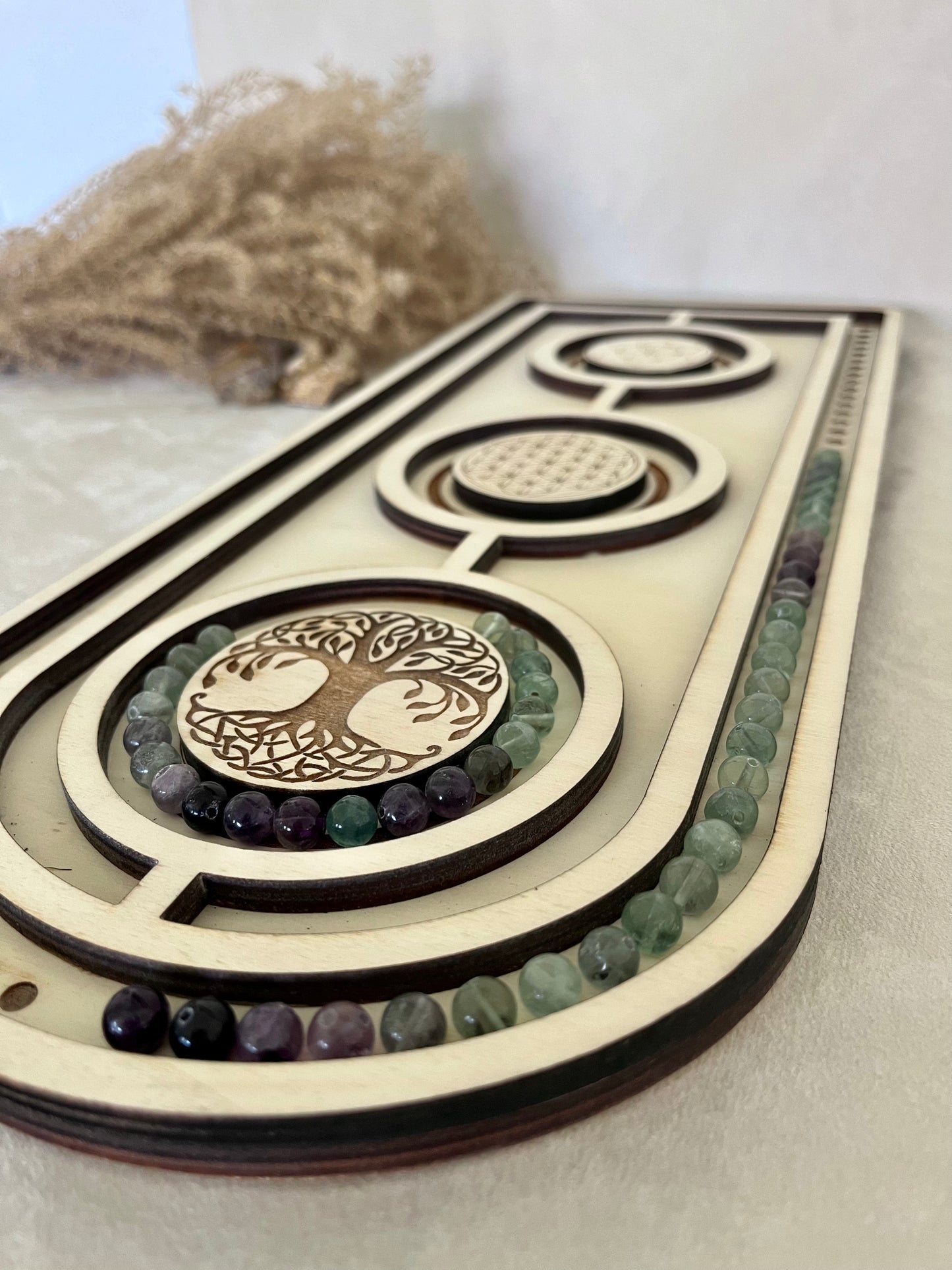 Mala and Bracelets Board - meditation bracelet, intention bracelets, custom mala, tibetan wrist mala, energy crystals bracelets, spiritual mala, bracelets with crystals, custom mala bracelet, natural gemstones bracelets - Samdea Mala