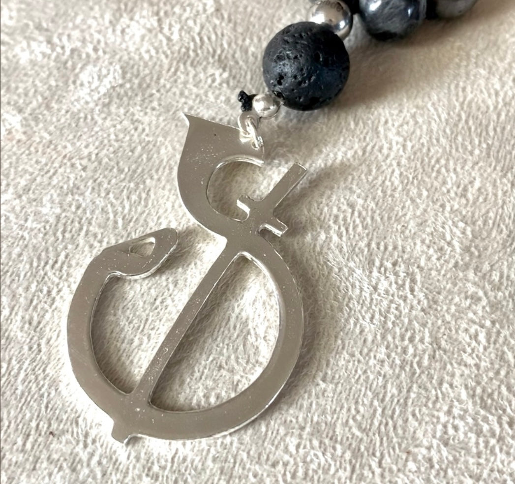 Odaka Yoga - The Symbol - meditation bracelet, intention bracelets, custom mala, tibetan wrist mala, energy crystals bracelets, spiritual mala, bracelets with crystals, custom mala bracelet, natural gemstones bracelets - Samdea Mala