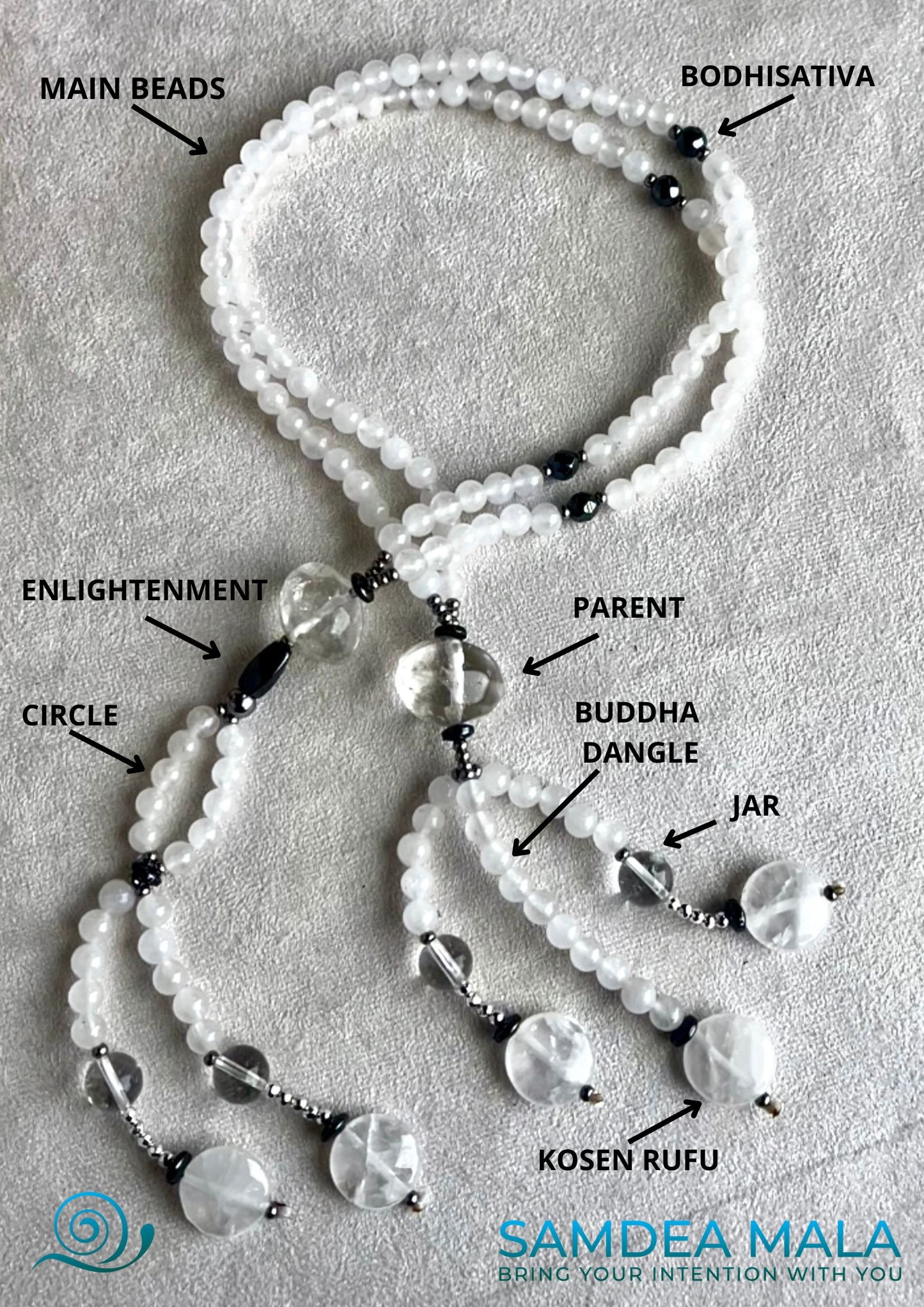Custom Juzu - Nichiren Buddhist Prayer Beads by Samdea Mala