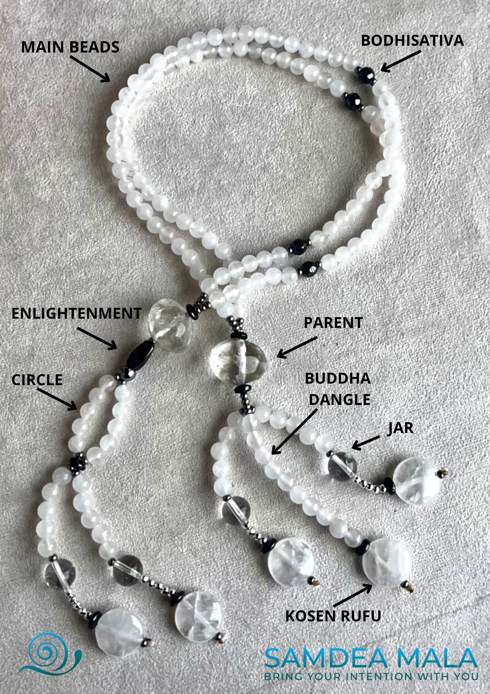 Custom Juzu - Nichiren Buddhist Prayer Beads by Samdea Mala