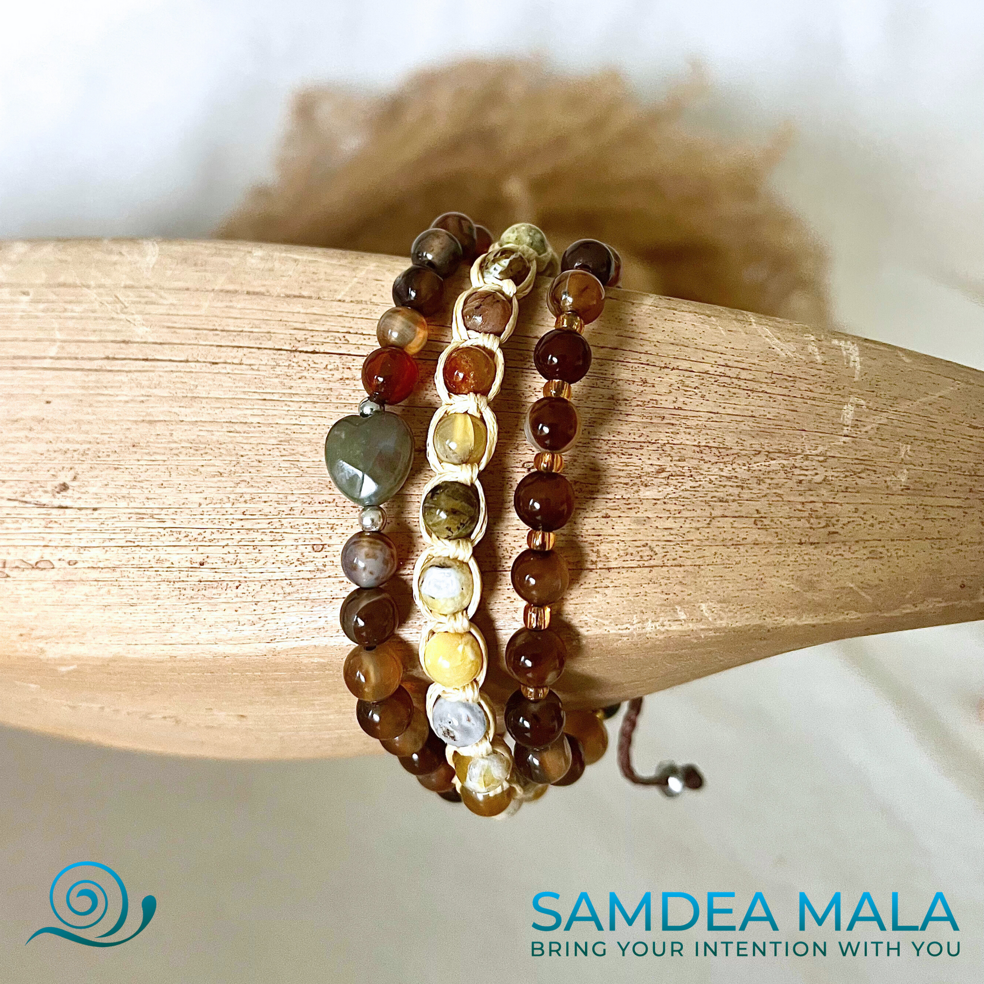 Guru Bracelet - Custom Bracelet with Personal Consultation for Crystal Selection - meditation bracelet, intention bracelets, custom mala, tibetan wrist mala, energy crystals bracelets, spiritual mala, bracelets with crystals, custom mala bracelet, natural gemstones bracelets - Samdea Mala