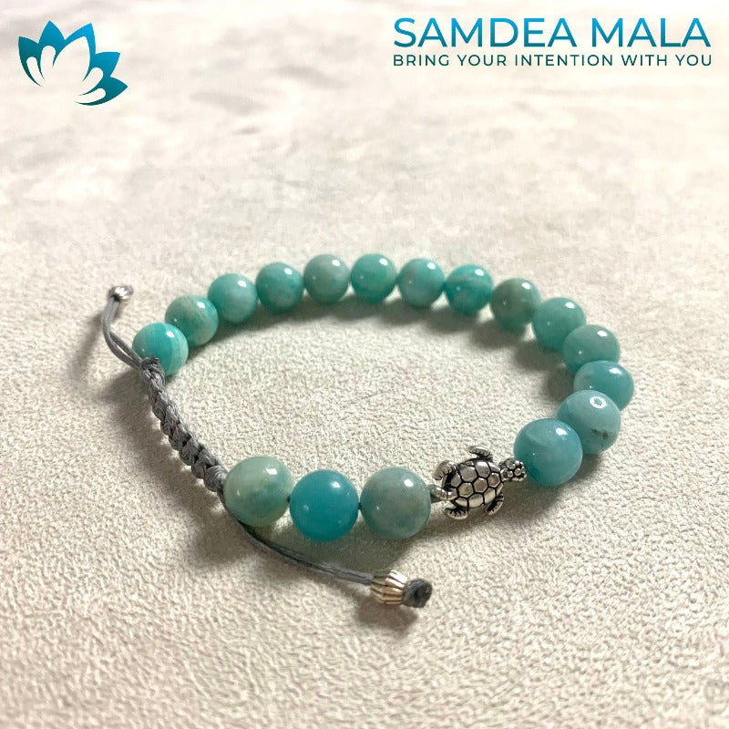 Custom Bracelet With Personalized Selection of Crystals - meditation bracelet, intention bracelets, custom mala, tibetan wrist mala, energy crystals bracelets, spiritual mala, bracelets with crystals, custom mala bracelet, natural gemstones bracelets - Samdea Mala