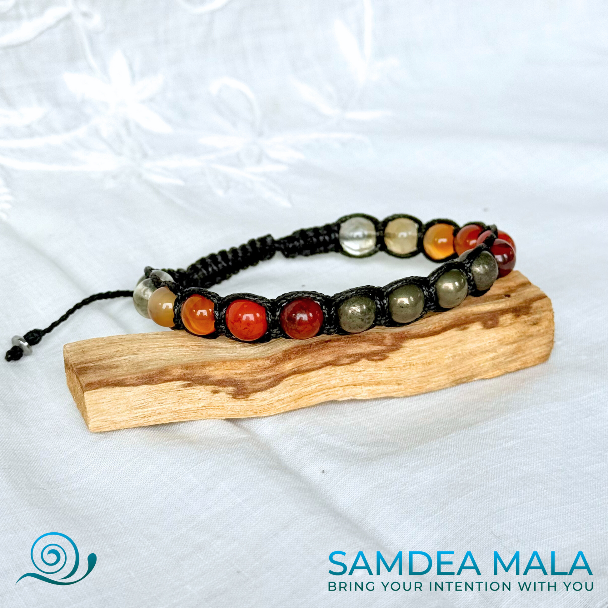 Guru Bracelet - Custom Bracelet with Personal Consultation for Crystal Selection - meditation bracelet, intention bracelets, custom mala, tibetan wrist mala, energy crystals bracelets, spiritual mala, bracelets with crystals, custom mala bracelet, natural gemstones bracelets - Samdea Mala