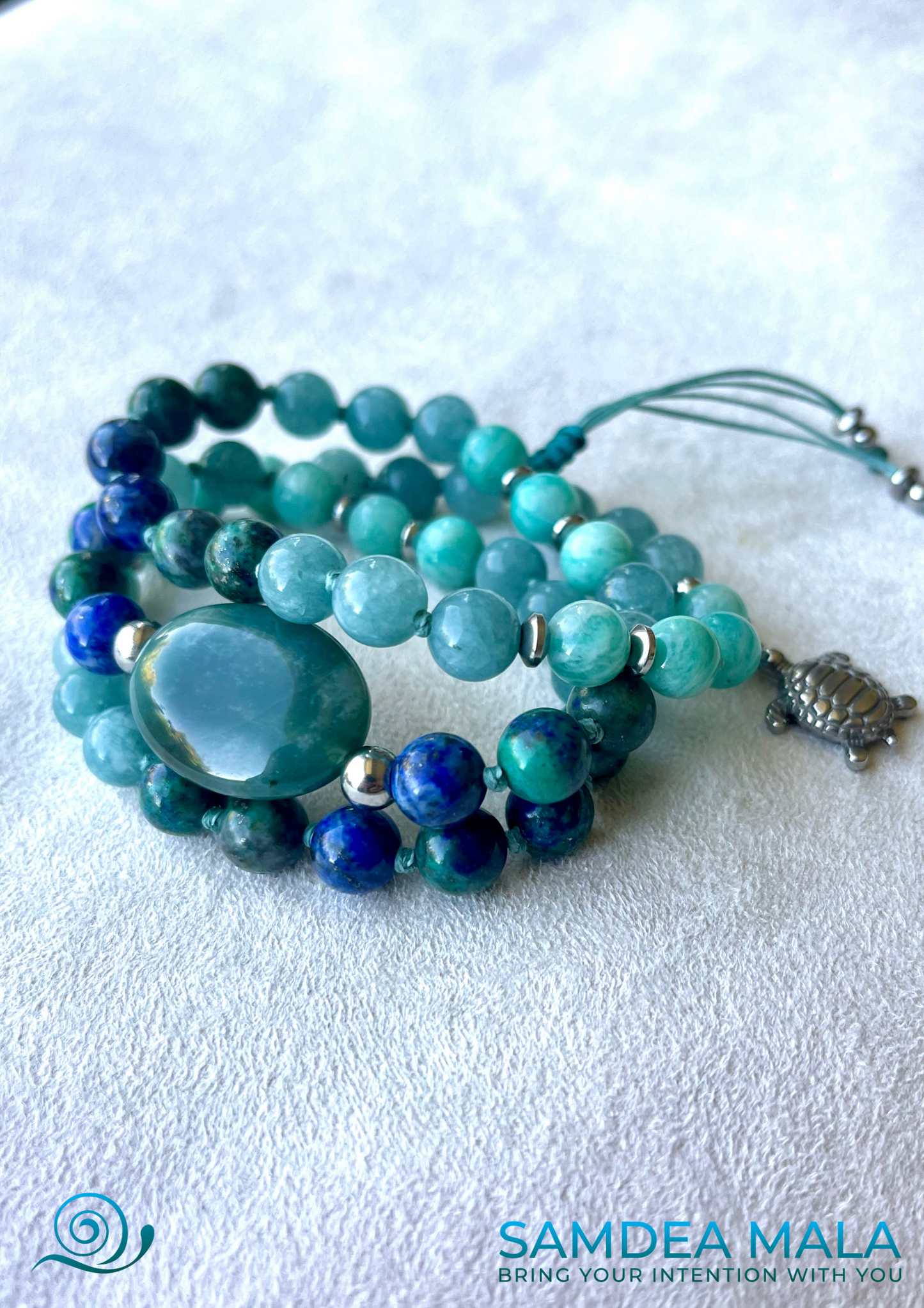 Custom Short or Half Mala - meditation bracelet, intention bracelets, custom mala, tibetan wrist mala, energy crystals bracelets, spiritual mala, bracelets with crystals, custom mala bracelet, natural gemstones bracelets - Samdea Mala