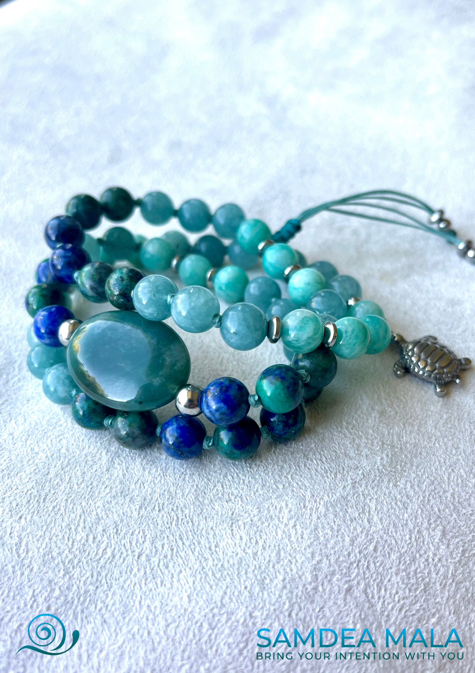 Custom Short or Half Mala - meditation bracelet, intention bracelets, custom mala, tibetan wrist mala, energy crystals bracelets, spiritual mala, bracelets with crystals, custom mala bracelet, natural gemstones bracelets - Samdea Mala