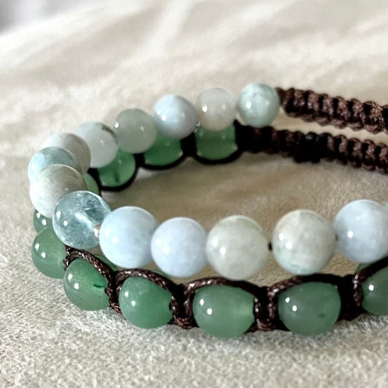Guru Bracelet - Custom Bracelet with Personal Consultation for Crystal Selection - meditation bracelet, intention bracelets, custom mala, tibetan wrist mala, energy crystals bracelets, spiritual mala, bracelets with crystals, custom mala bracelet, natural gemstones bracelets - Samdea Mala
