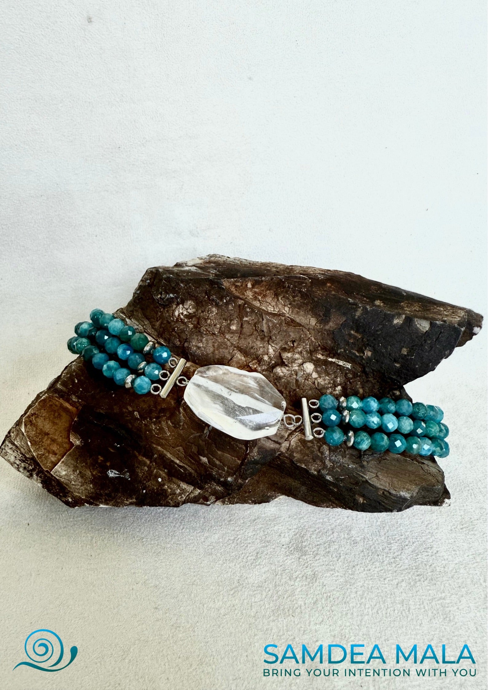 Custom Natural Stone Necklace – Handcrafted Jewelry with Intention - Samdea Mala