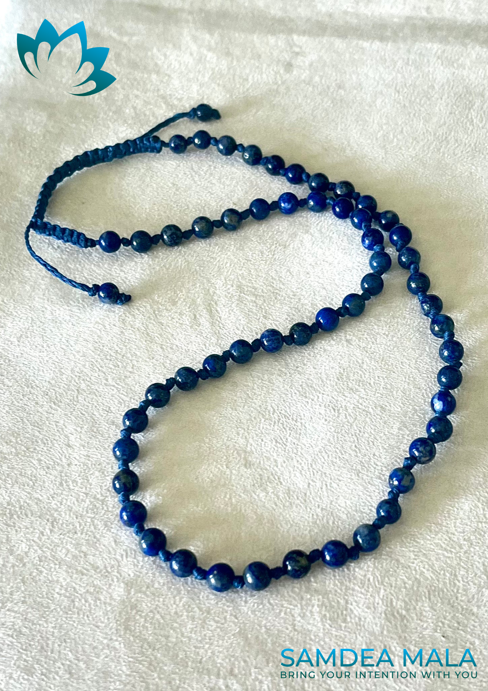 Samdea Mala – Lapis lazuli necklace for children, protective and calming