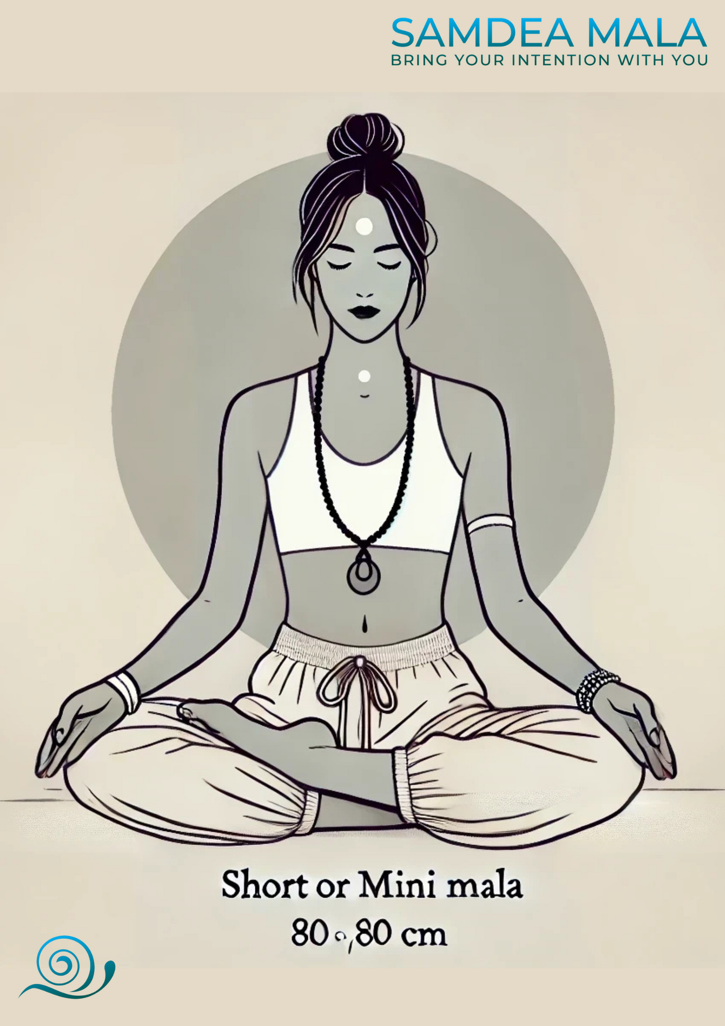 Short mala or mini mala for meditation - Samdea Mala