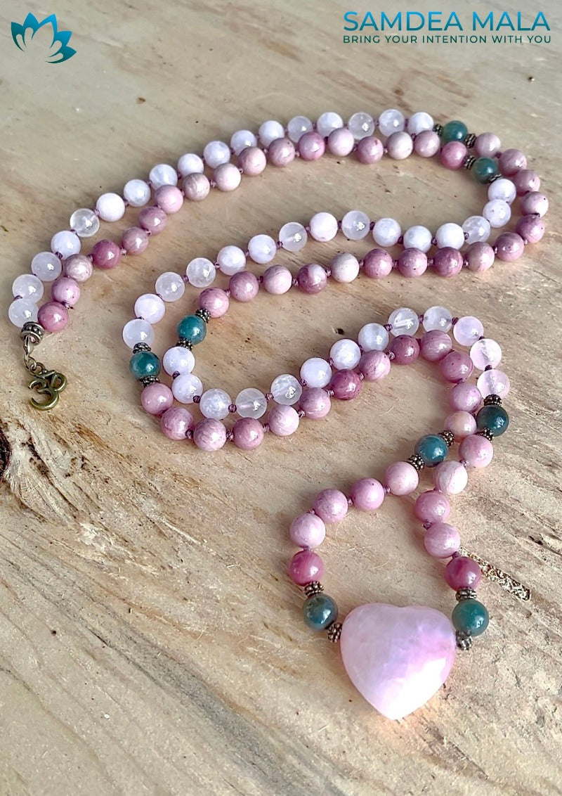 Ho oponopono Mala beads- ho oponopono mediatation, custom mala, spiritual mala, handmade mala - Samdea Mala