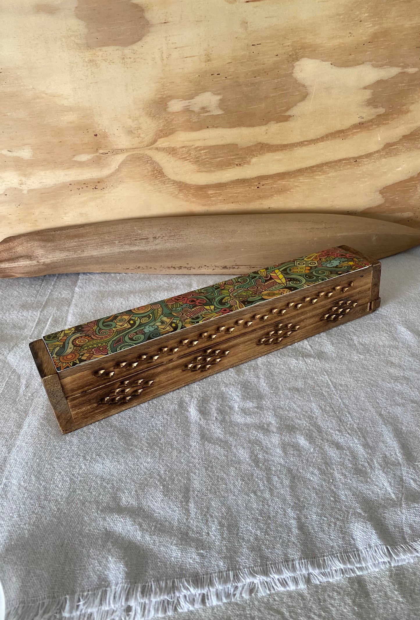 Incense cone and sick burner, sacred incense holder, cleansing ritual, stay trippie little hippie