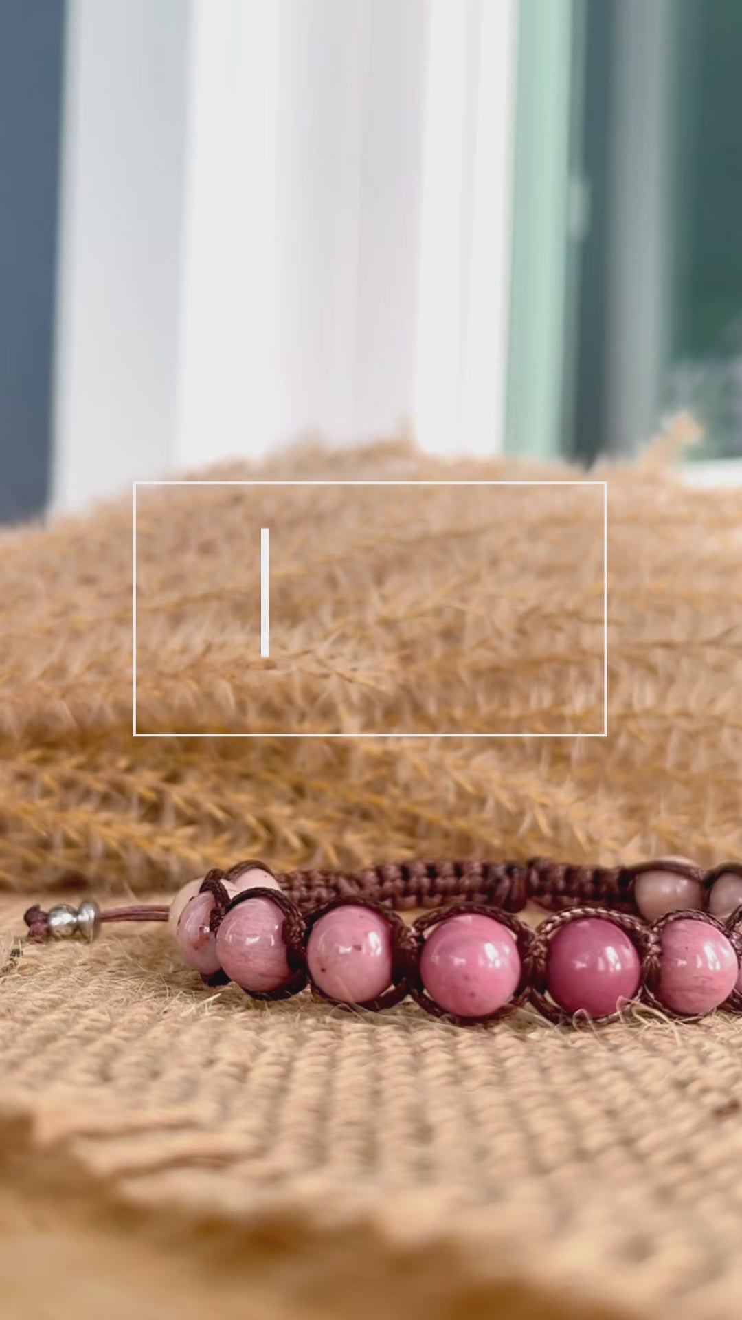 Samdea Mala – Tibetan Rhodonite bracelet for compassion and purpose, love bracelet, Shamballa meditation bracelet with pink spiritual natural gemstones. Love, Compassion.