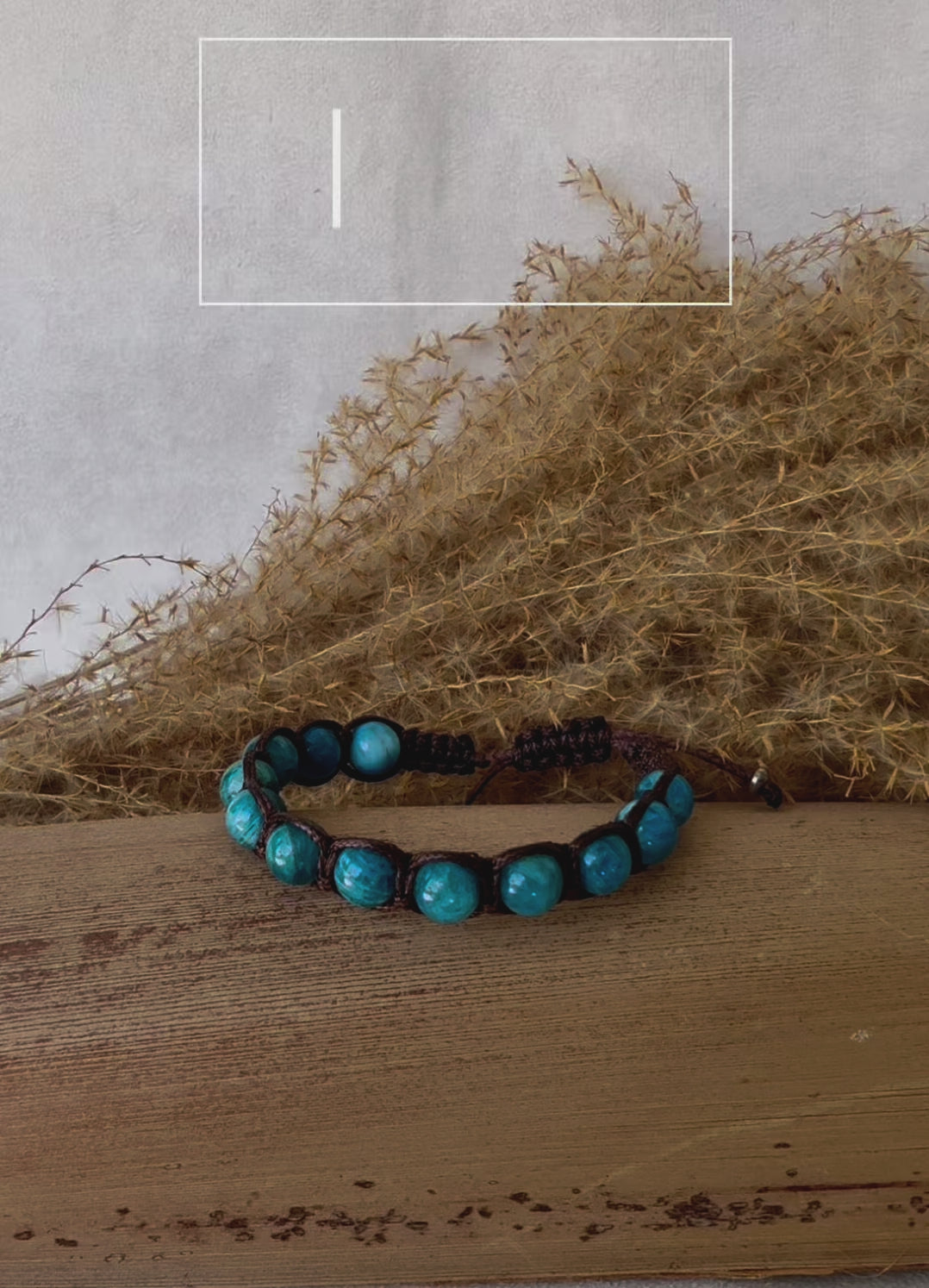 blue bracelet beads, Meditation and mindfulness bracelet beads, Blue Apatite Tibetan bracelet for self-confidence. Shamballa blue bracelet, Tamashii style bracelet.