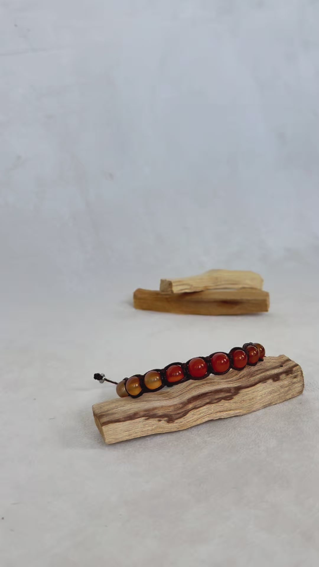 Spiritual bracelet for vitality and protection in orange colour for energy and mindfullness