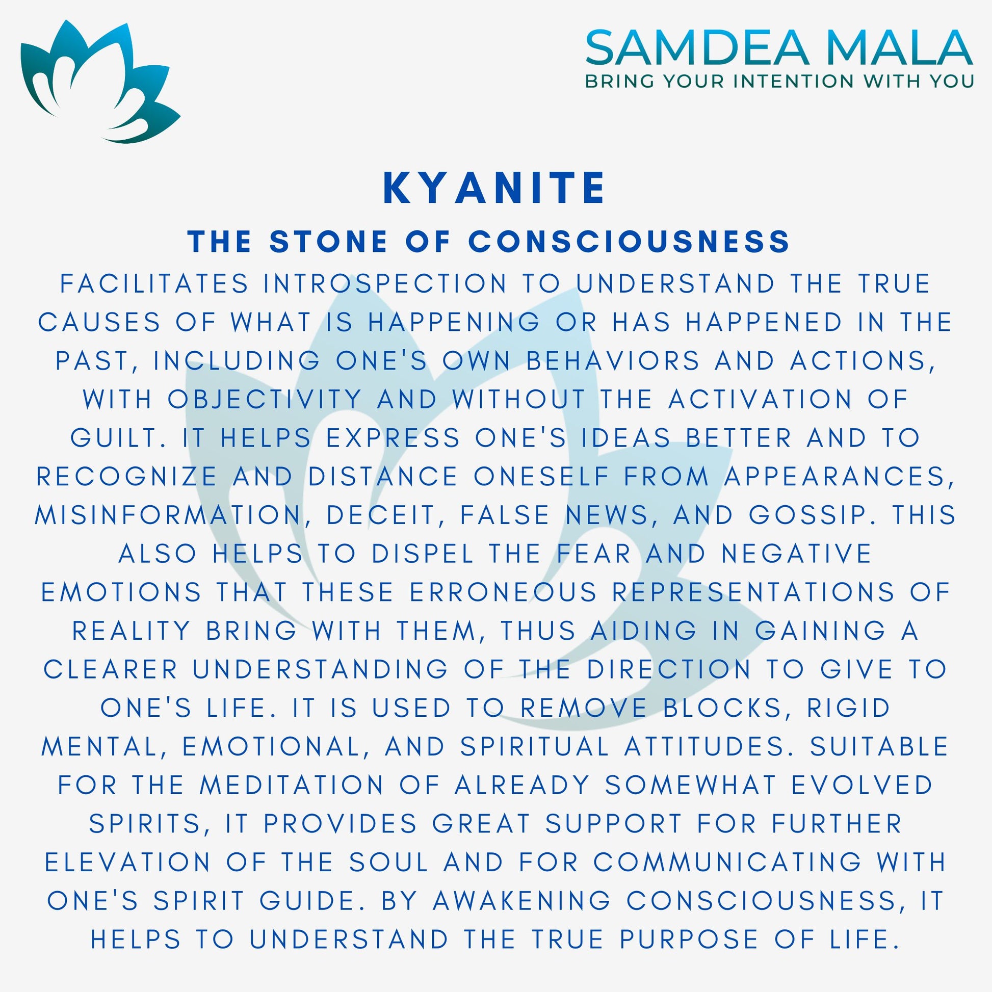 Kyanite - Samdea Mala