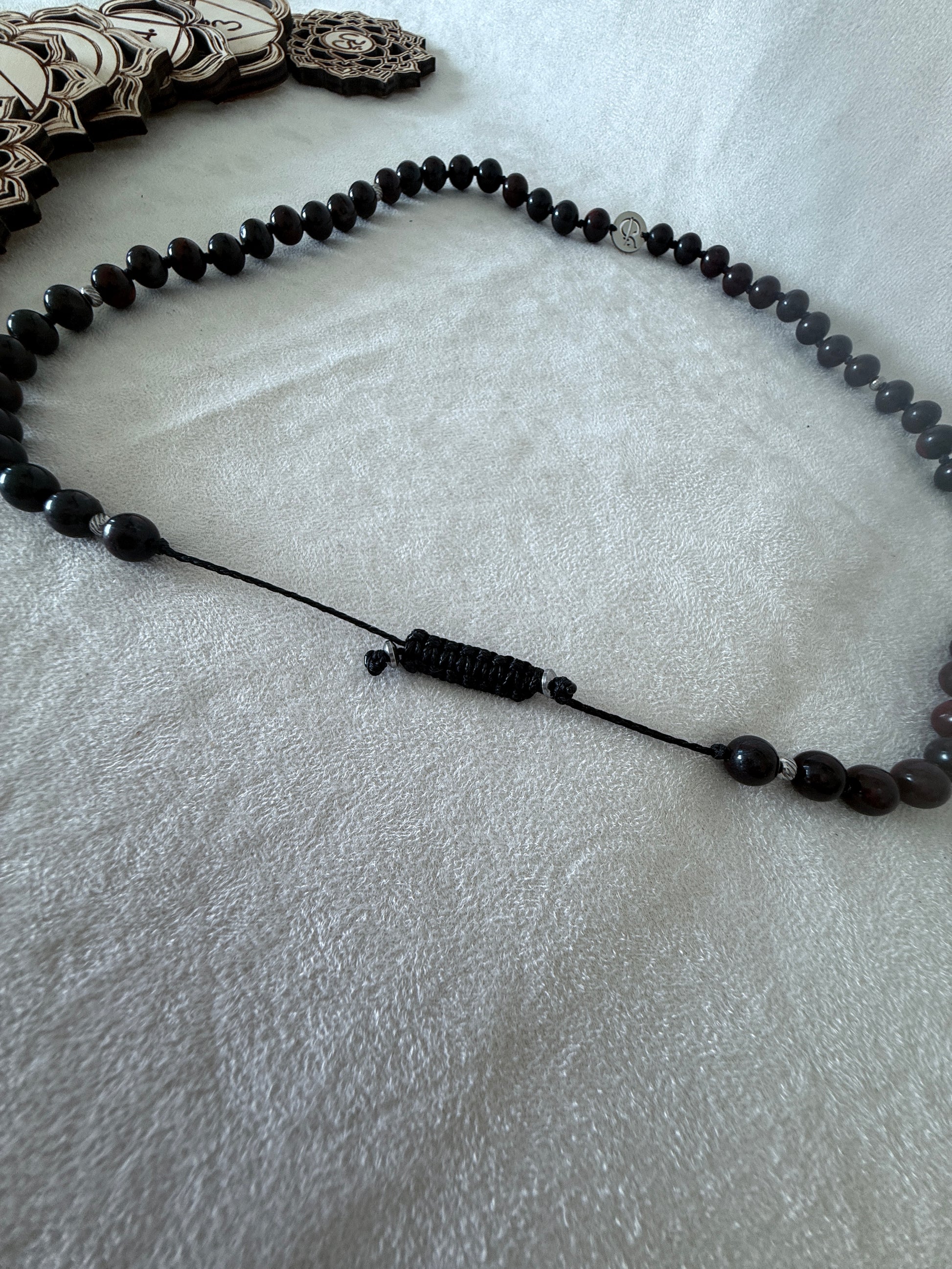 Odaka Yoga bracelet mala in red heliotrope bloodstone, spiritual gemstone bracelet for yoga practitioners, mala beads, mala necklace, grounding, strength and yoga teacher gift. Roberto Milletti , Francesca Cassia