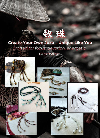 Custom Nichiren Juzu – Japanese Buddhist Prayer Beads with Semi-Precious Stones for Chanting Nam Myoho Renge Kyo, crafted for focus and devotion.