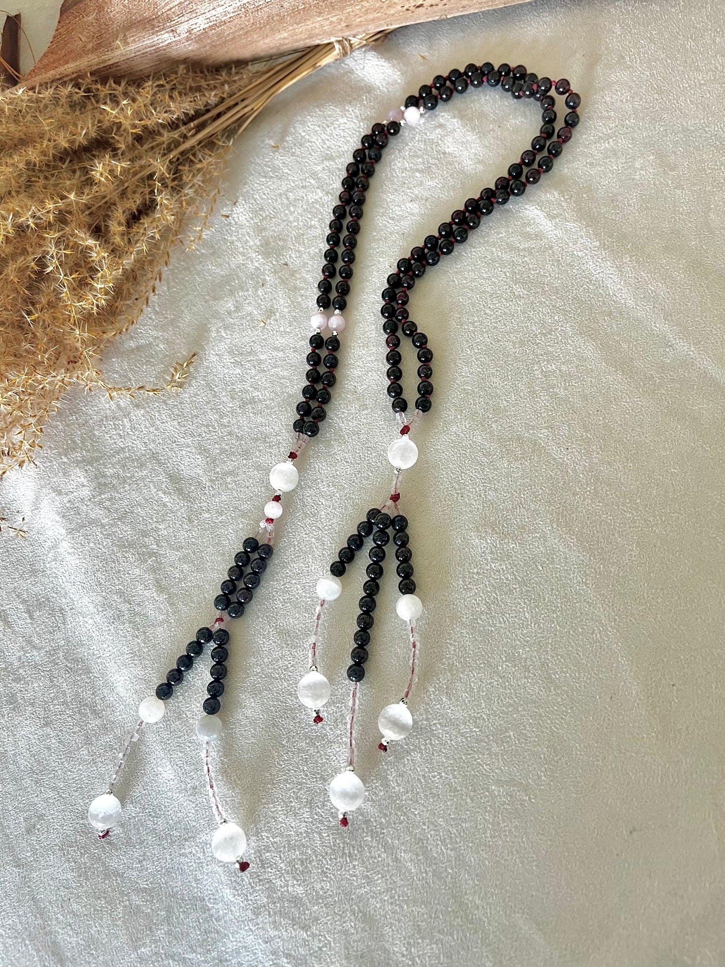 Nenju, Juzu, Japanese Buddhist Mala, butsuren, buddhist japamala, juzu beads, nichiren juzu, buddhist prayer beads, prayer beads juzu, nichiren prayer beads, buddhist juzu, japanese prayer beads, meditation beads, spiritual beads, handmade juzu, mala prayer beads, juzu necklace, buddhist mala, Namu Myoho Renge Kyo, Nam Myoho Renge Kyo - Samdea Mala