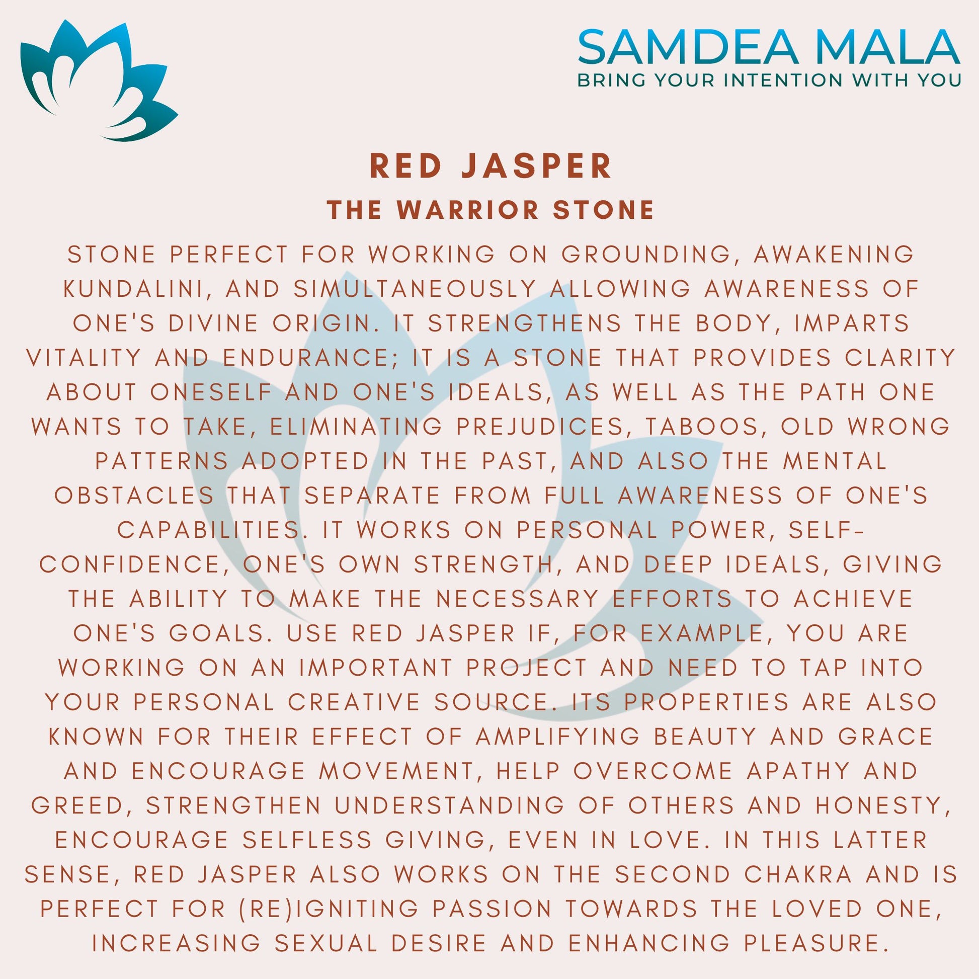 Red Jasper - Samdea Mala