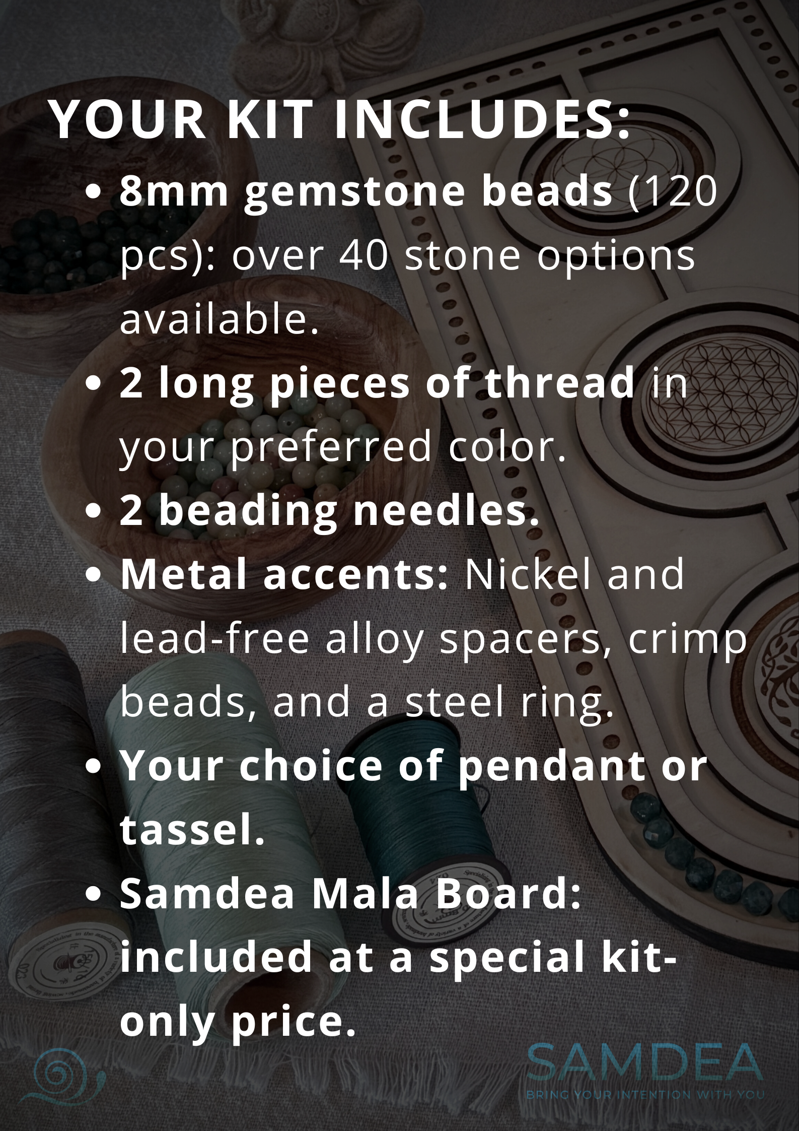 Create Your Own Mala Kit + Mala Board - Samdea Mala