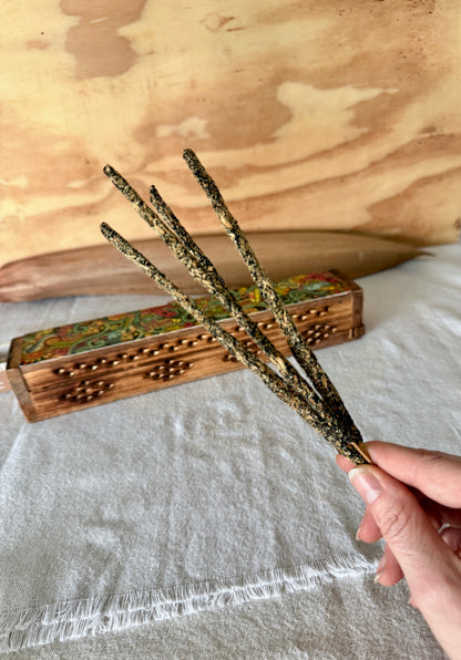 Raw Ritual: l'autentico bastoncino di incenso himalayano - Incenso botanico puro - Set da 8 (15 g) 