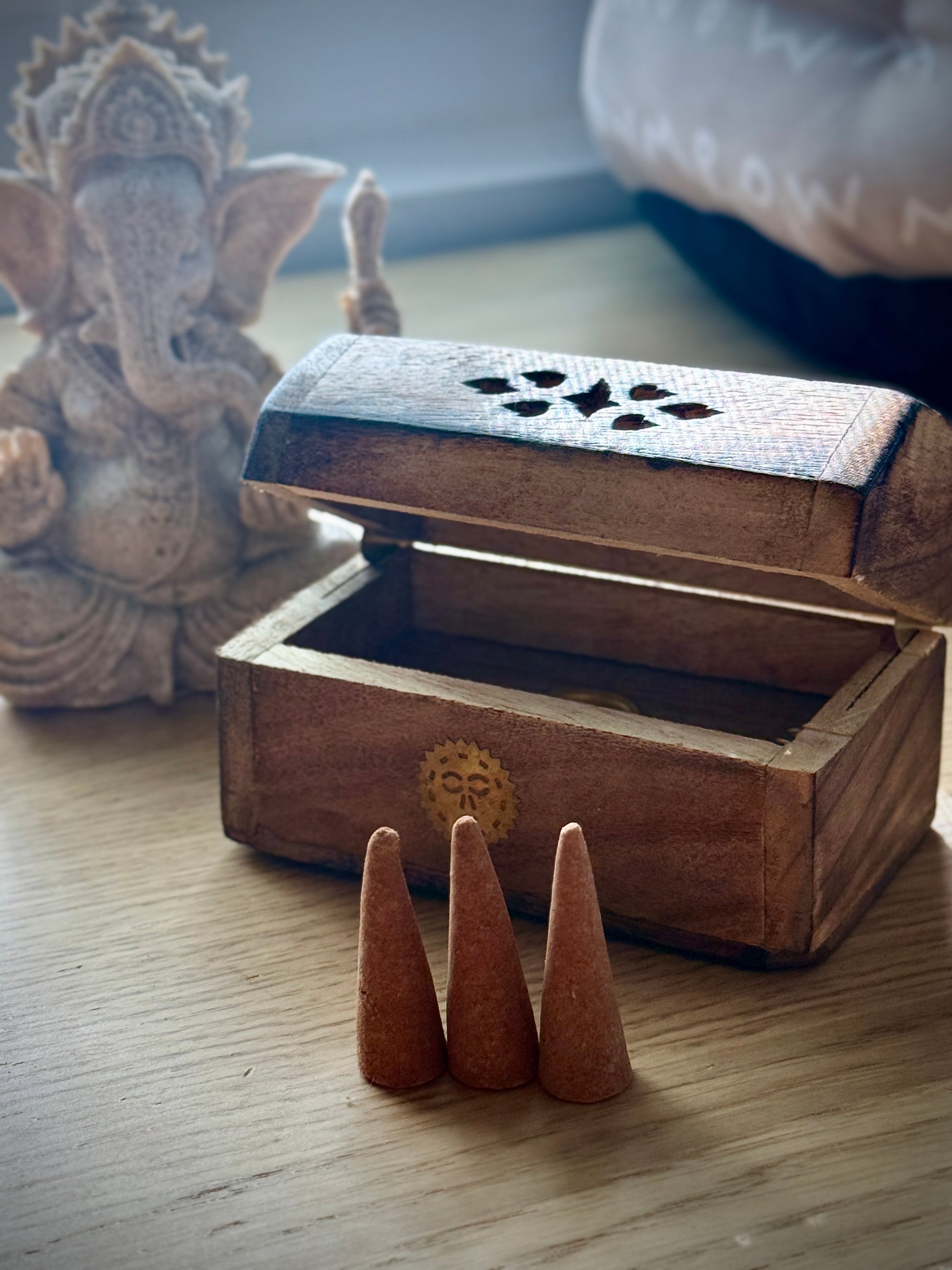 Indian-Style Incense Cones (8 pcs) - Assorted Fragrances for Meditation, Relaxation and Ritual - Cones for Meditation, Relaxation and Ritual - Samdea Mala