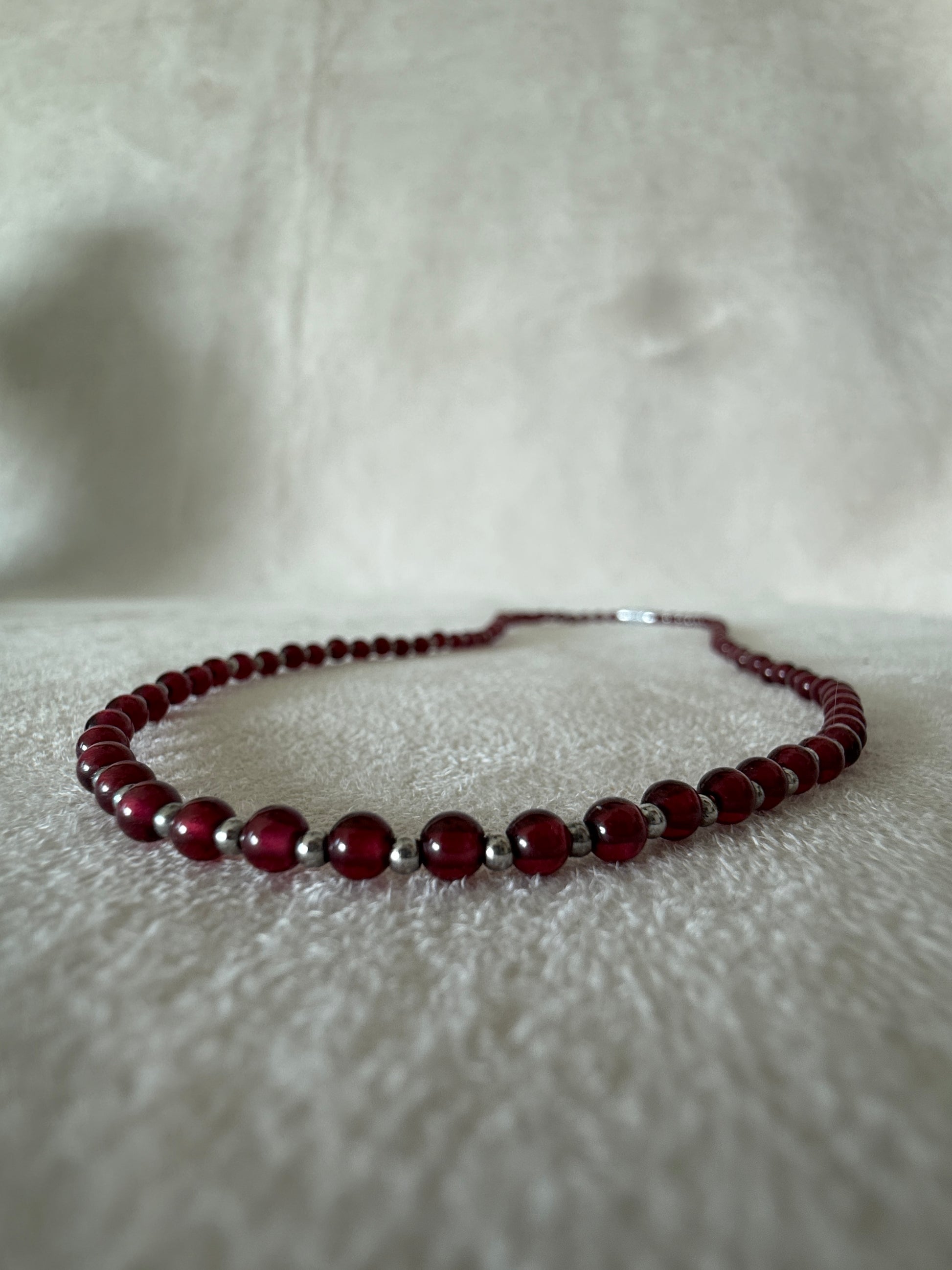 Custom Natural Stone Necklace – Handcrafted Jewelry with Intention - Samdea Mala