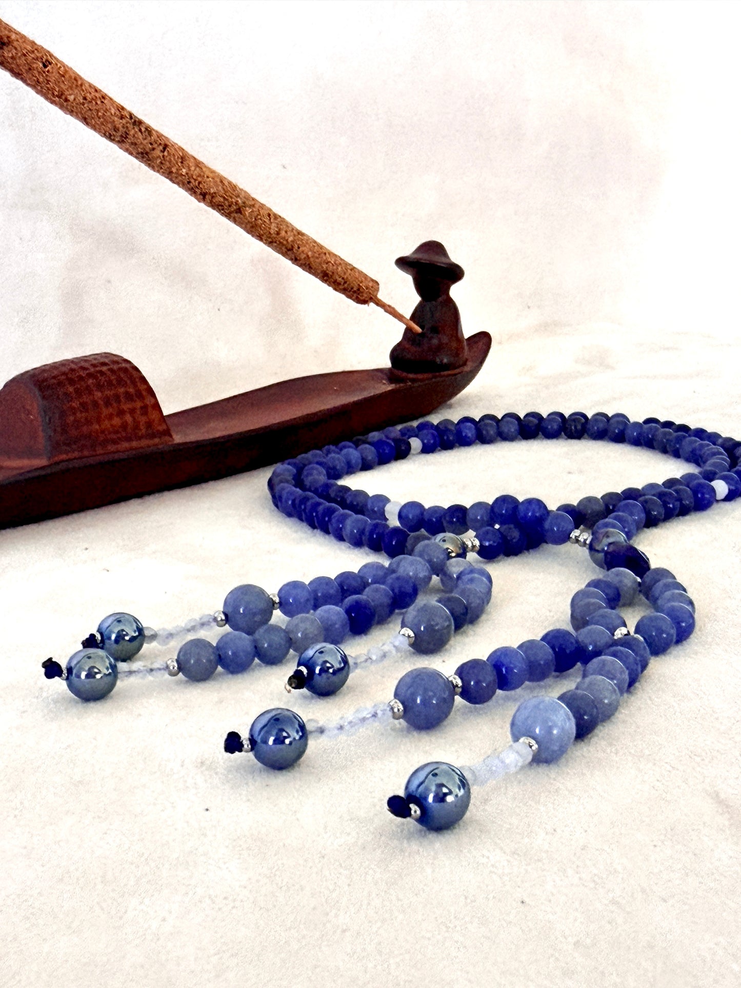Blue Aventurine Buddhist Nichiren Juzu Soka Gakkai - SGI Buddhist Prayer Beads
