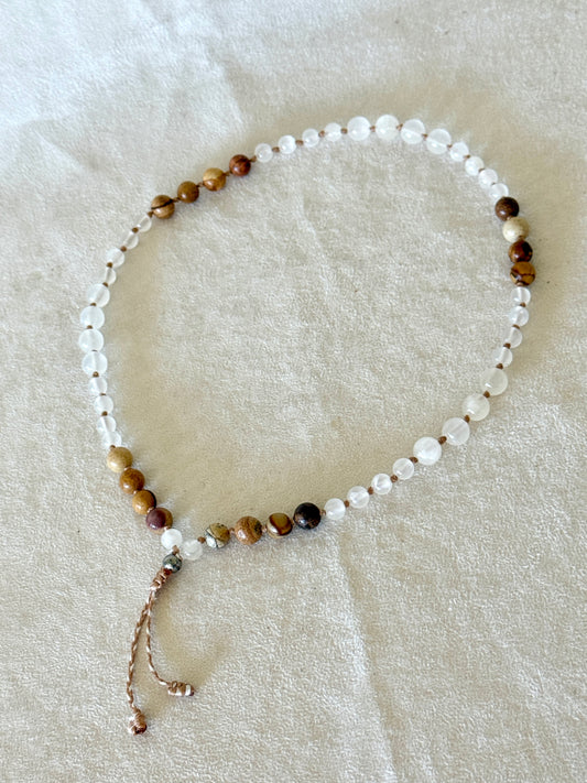 Breathwork Mala – Half Mala Bracelet for Square Breathing and Meditation - Grounding&Serenity