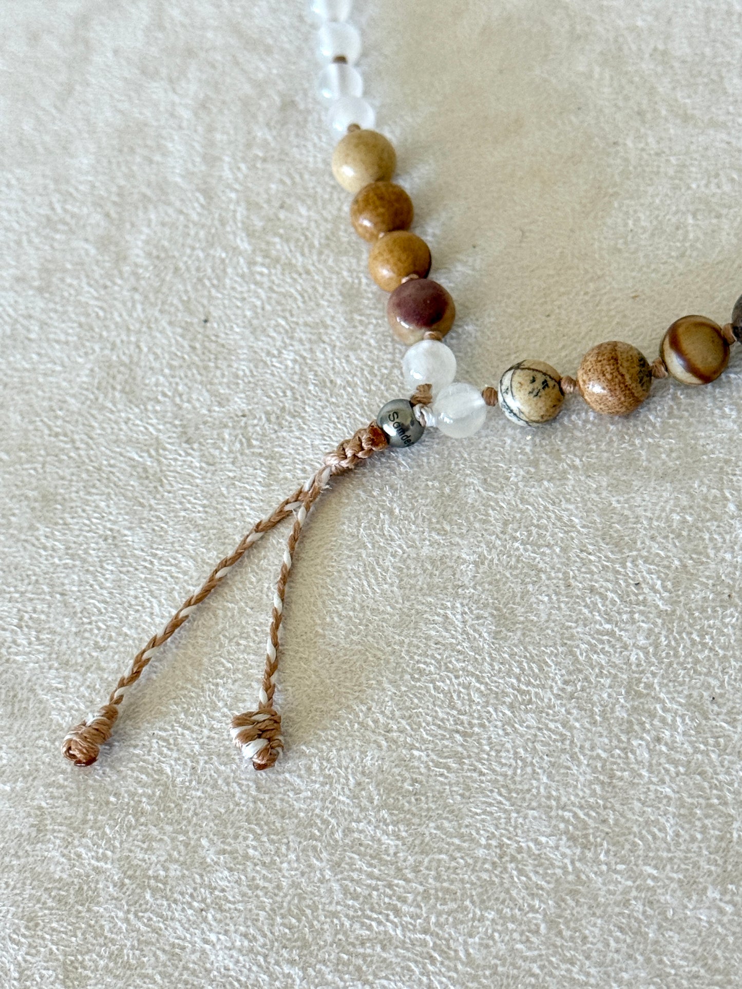 Mala del Respiro Quadrato – Mezzo Mala per Respirazione Quadrata e Meditazione - Radicamento e Serenità