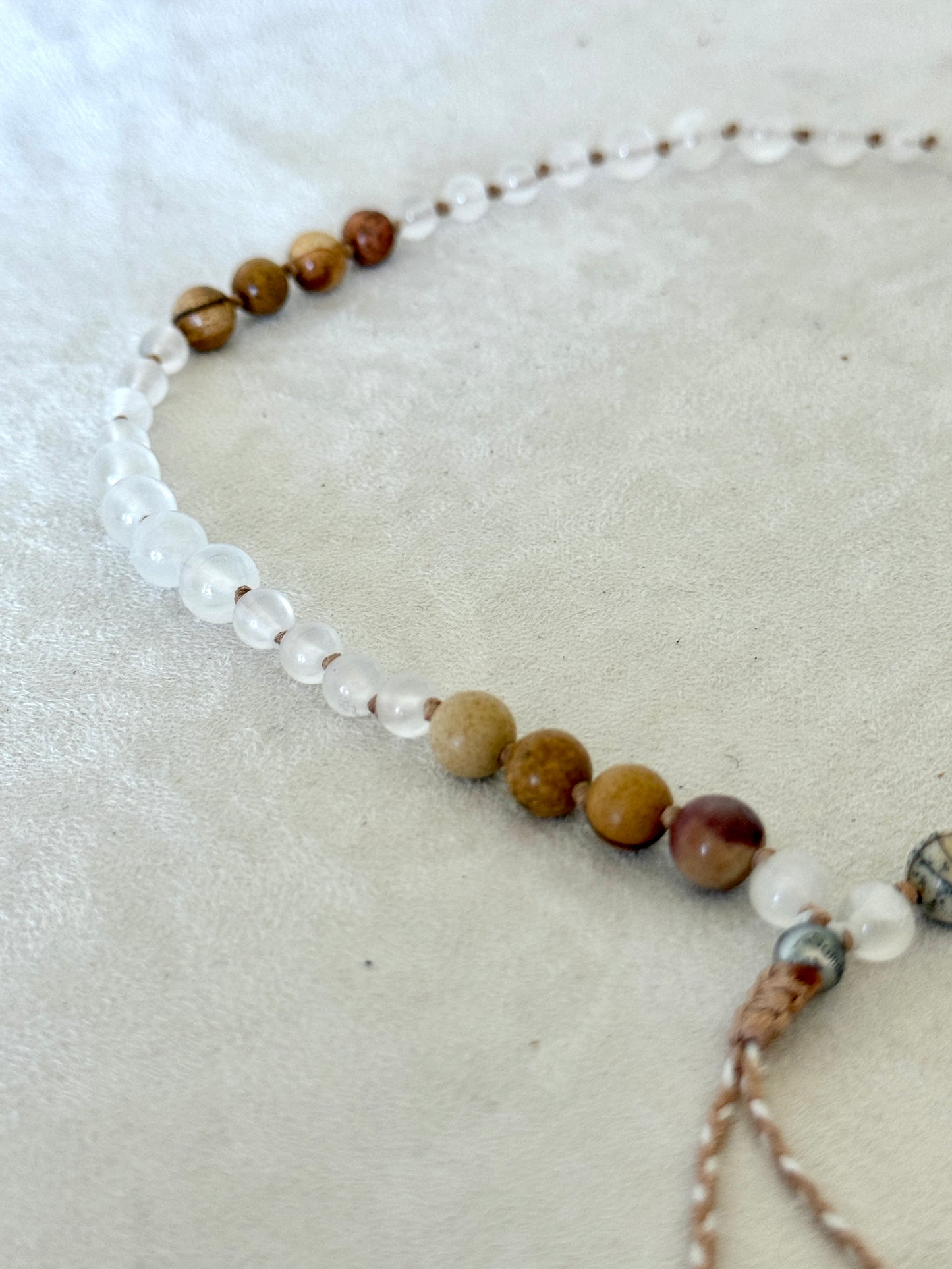 Mala del Respiro Quadrato – Mezzo Mala per Respirazione Quadrata e Meditazione - Radicamento e Serenità