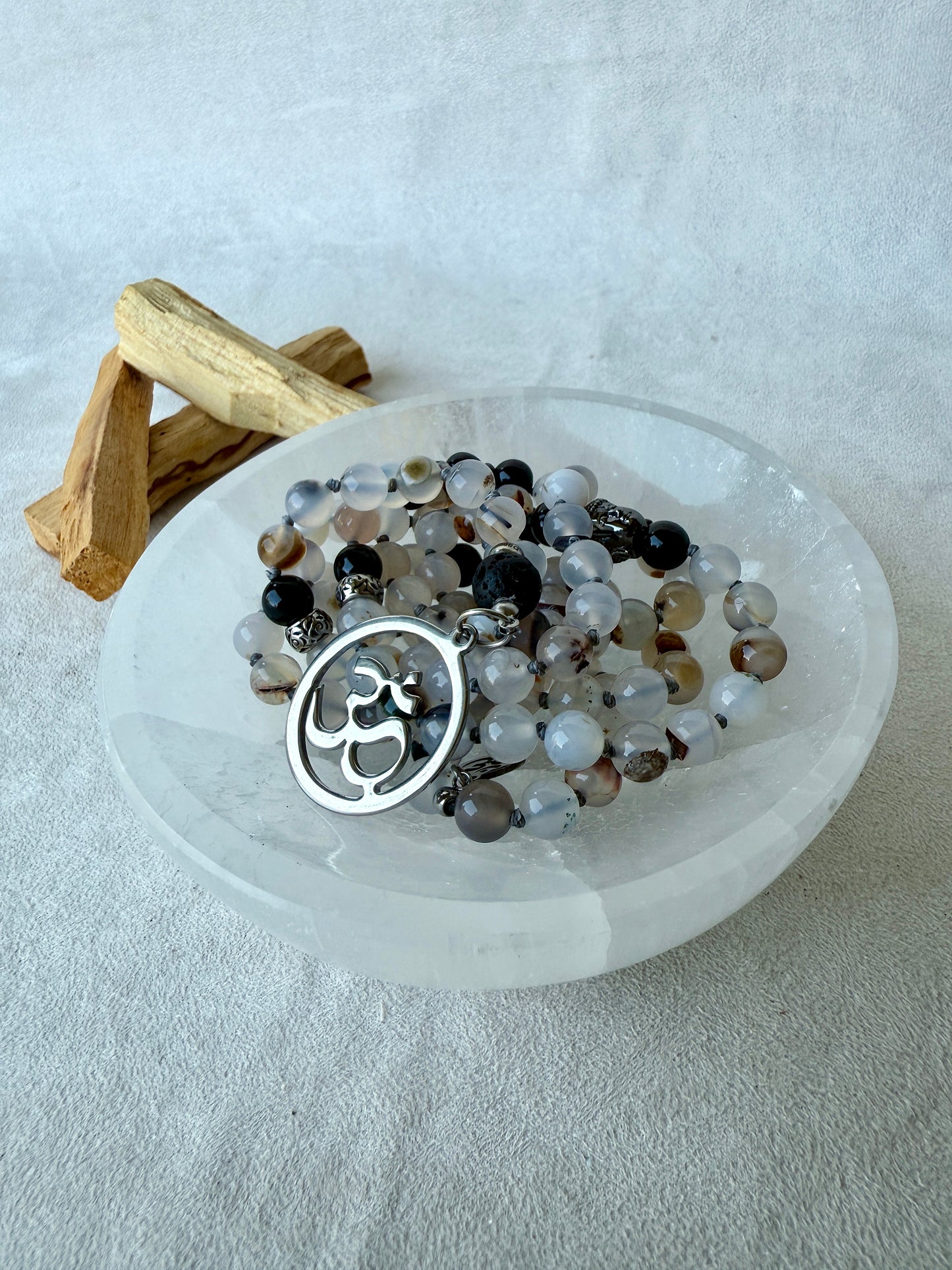 Crystal Cleansing Selenite Bowl – 5" Smudge Bowl for Gemstone Purification