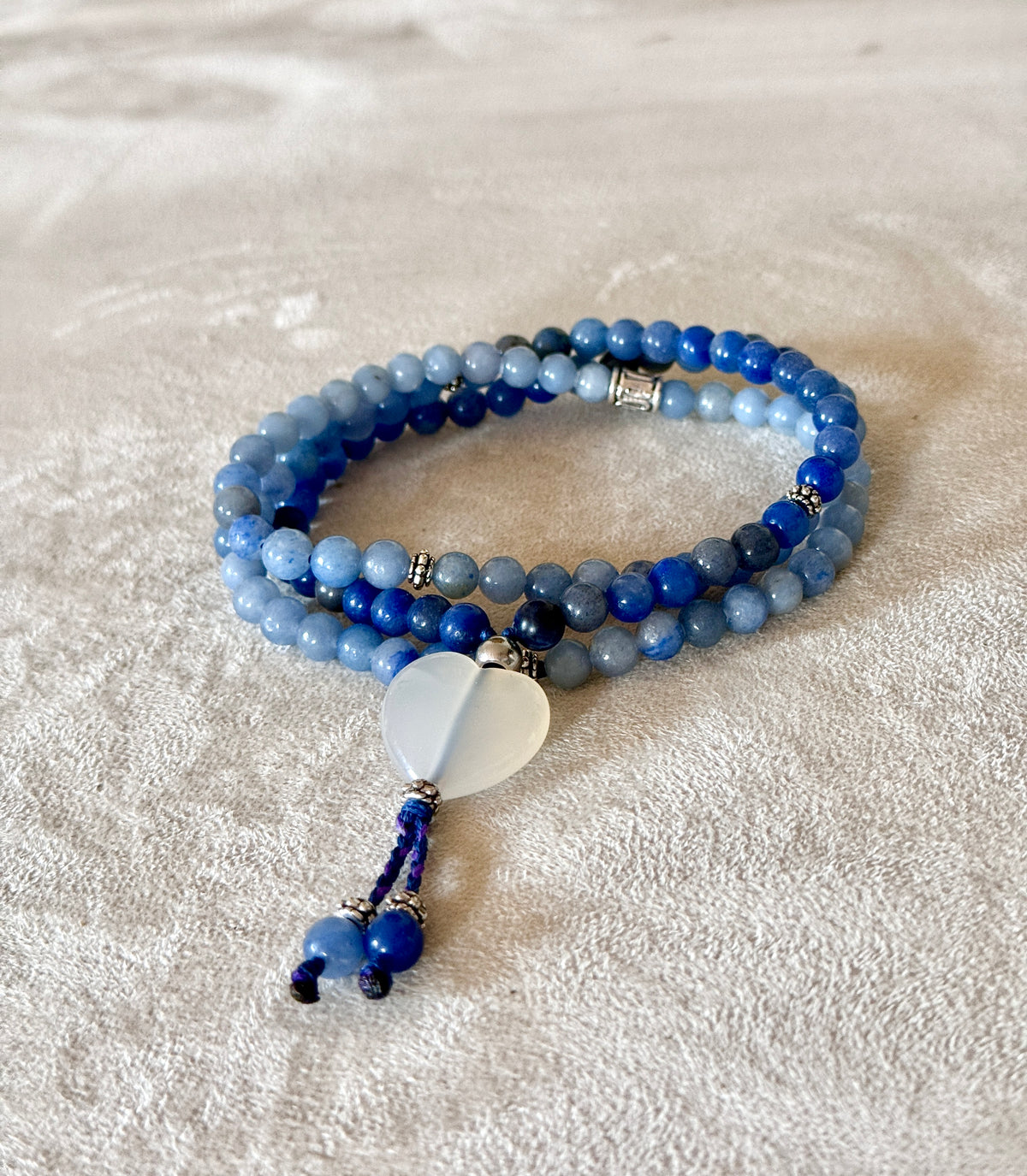 Daily Mini Mala – 108 grani in pietre naturali (6 mm), senza nodini