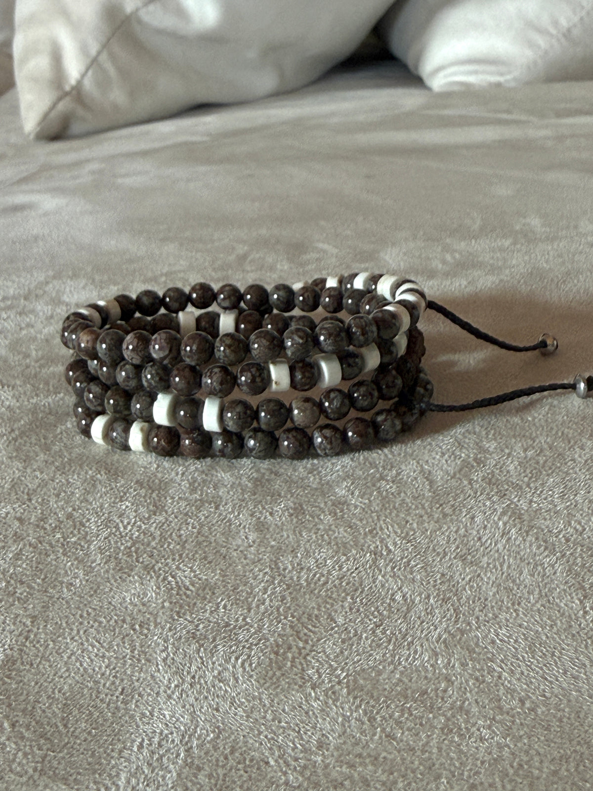 Daily Mini Mala – 108 grani in pietre naturali (6 mm), senza nodini