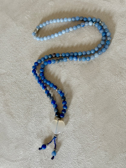 Daily Mini Mala – 108 grani in pietre naturali (6 mm), senza nodini