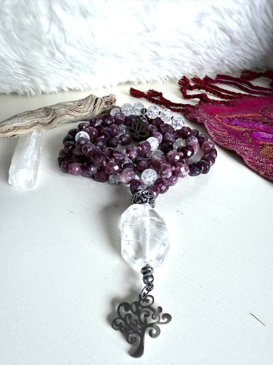 Almandine Garnet Mala for Grounding & Self-Confidence