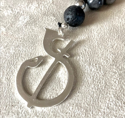 Odaka Yoga - The Symbol - meditation bracelet, intention bracelets, custom mala, tibetan wrist mala, energy crystals bracelets, spiritual mala, bracelets with crystals, custom mala bracelet, natural gemstones bracelets - Samdea Mala