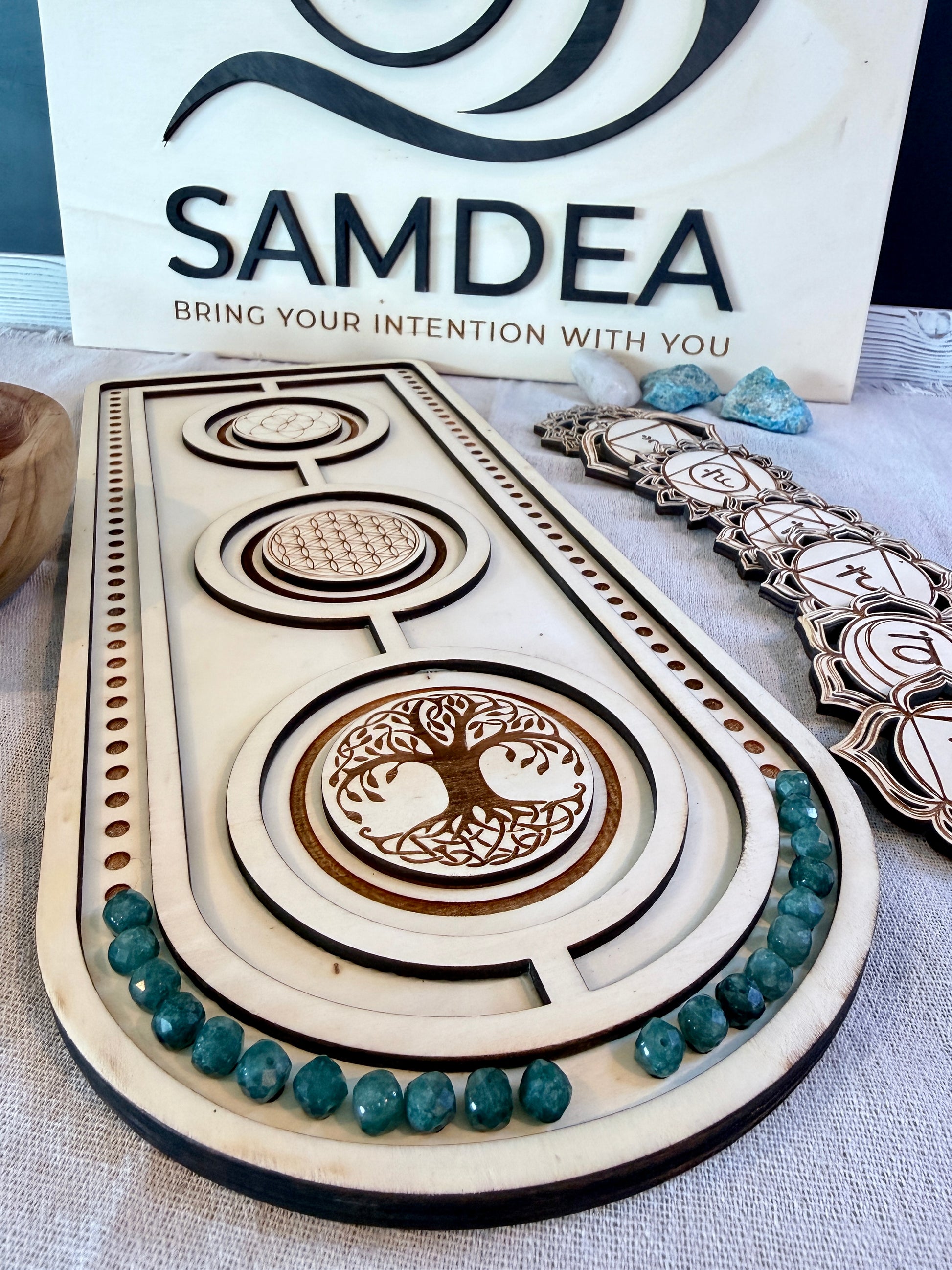 Mala Board and Mala Bracelet- DIY mala making- Samdea Mala