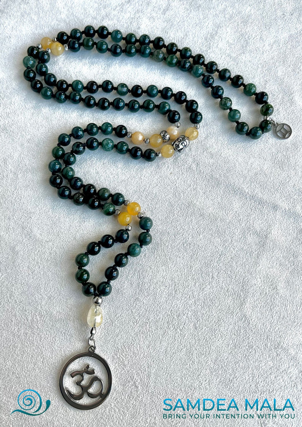 Mala for Gemini - gemini zodiac mala beads, spiritual mala, gemstone necklace, gemstone for zodiac sign, zodiac crystal, zodiac gemstones, Gemini gemstone, Gemini crystals - Samdea Mala