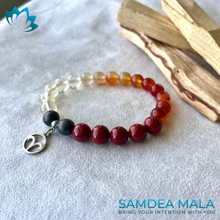 Mindful Intention Bracelets | Bracelet for Aries - Samdea Mala