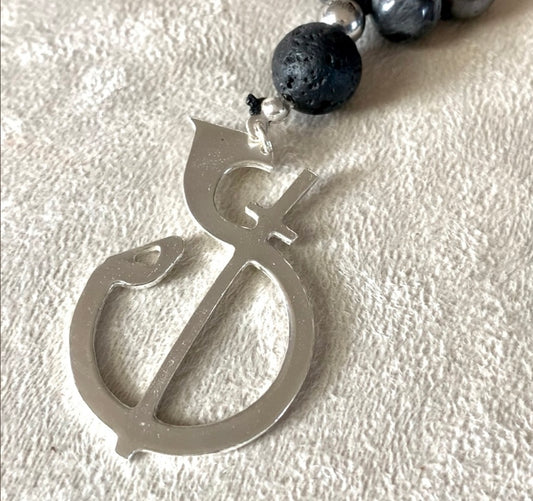 Odaka Yoga - The Symbol - necklace - Samdea Mala Francesca Cassia e Roberto Milletti custom mala beads for meditation
