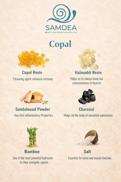 Plant Based Vegan Incense Sticks Copal. High Density: The 90-Minute Focus Ritual Pure Himalayan Strength | Hand-Rolled Power - Samdea Mala