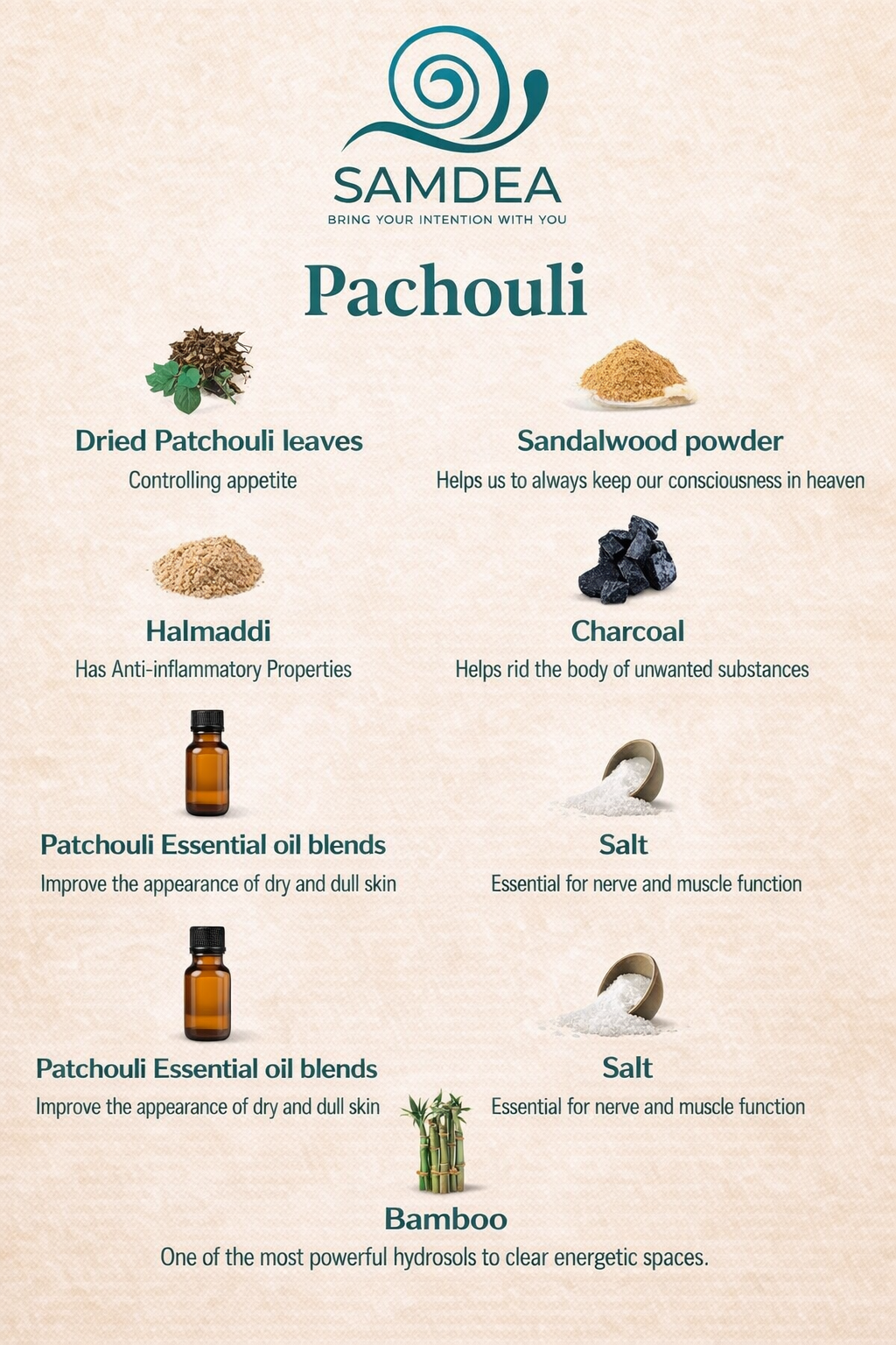 Plant Based Vegan Incense Sticks Patchouli. High Density: The 90-Minute Focus Ritual Pure Himalayan Strength | Hand-Rolled Power - Samdea 