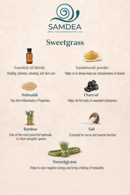 Plant Based Vegan Incense Sticks Sweetgrass. High Density: The 90-Minute Focus Ritual Pure Himalayan Strength | Hand-Rolled Power 