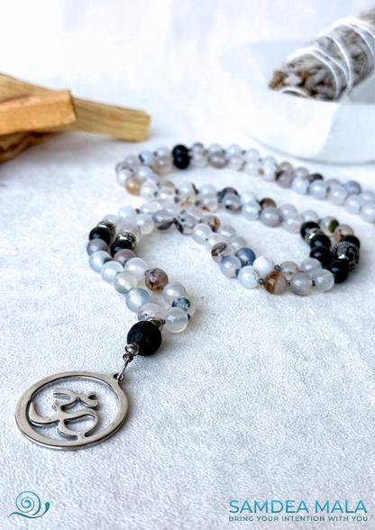 Spiritual mala for mindfulness aligned with the Magician archetype, linked to Gemini energy